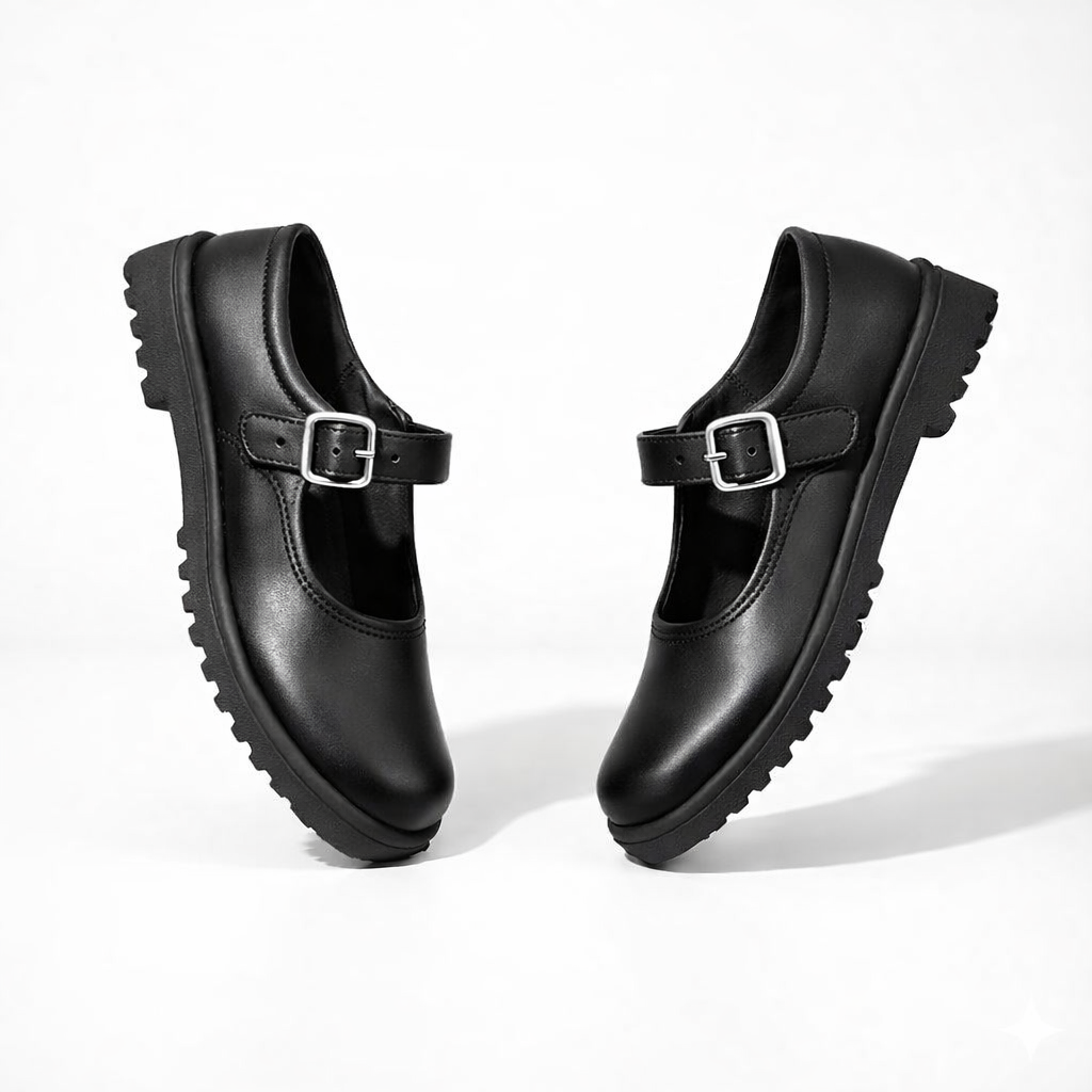 Black School Shoes for GIRLS | Daily Wear Comfortable Footwear.