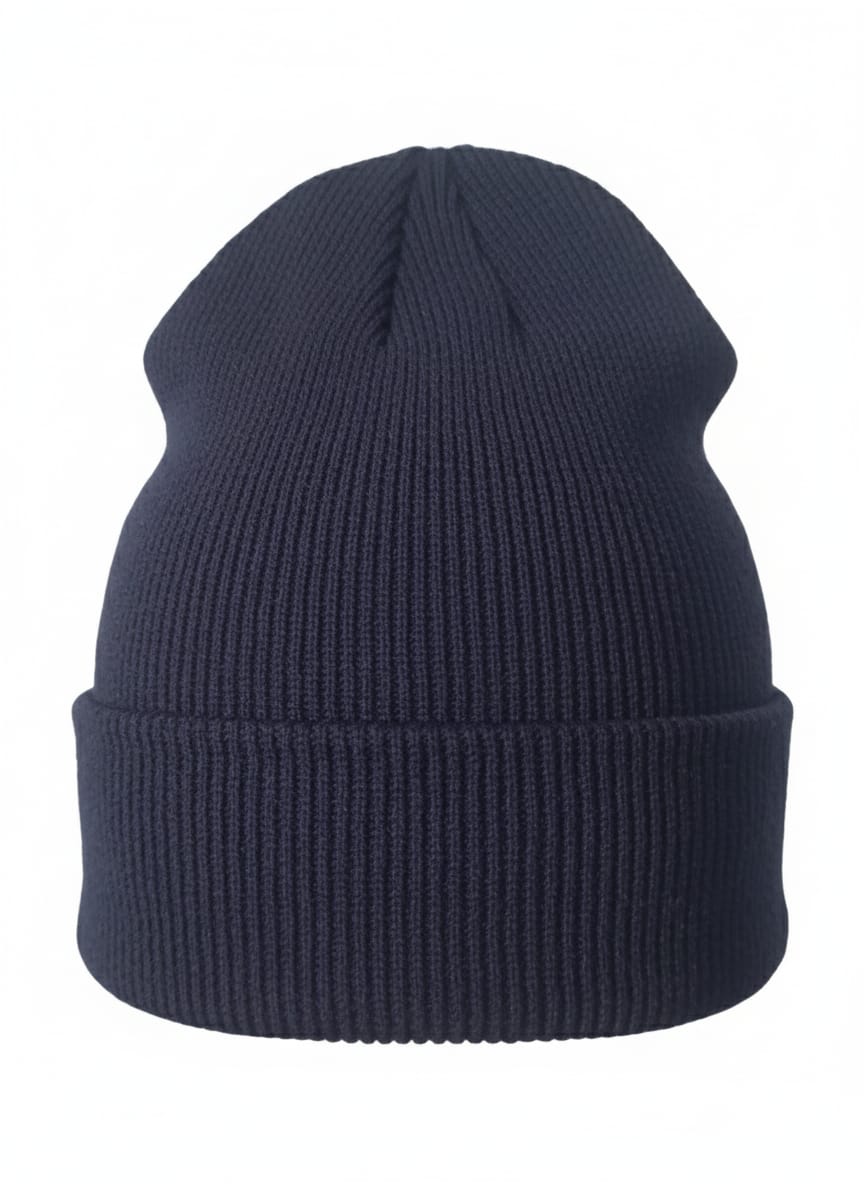 Navy Blue Kids Winter Woolen Cap – Warm Beanie Hat for Boys & Girls