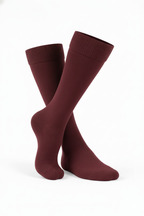 Maroon Cotton School Socks for Students | Regular Fit