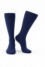 Navy Blue Cotton School Socks for Students | Regular Fit