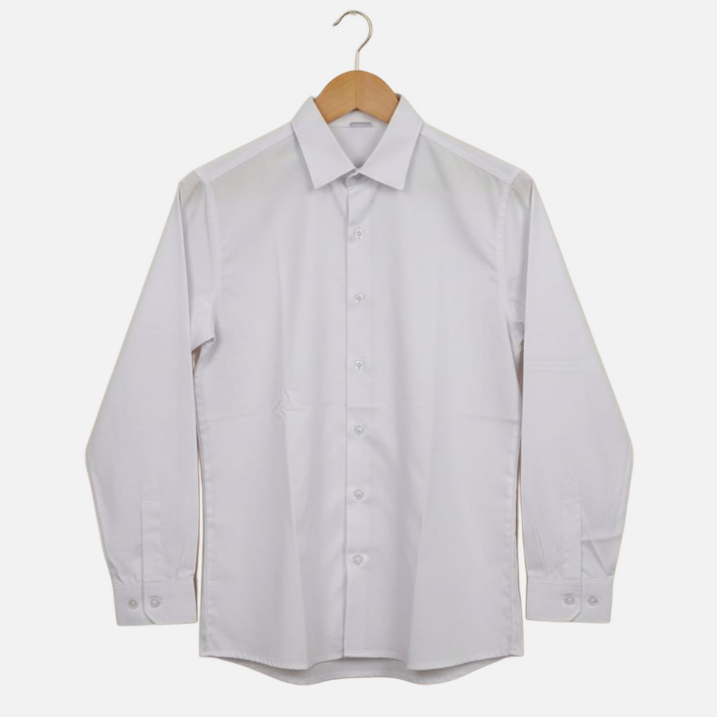 School Uniform White Shirt for Boys |Polyster| Daily School Wear