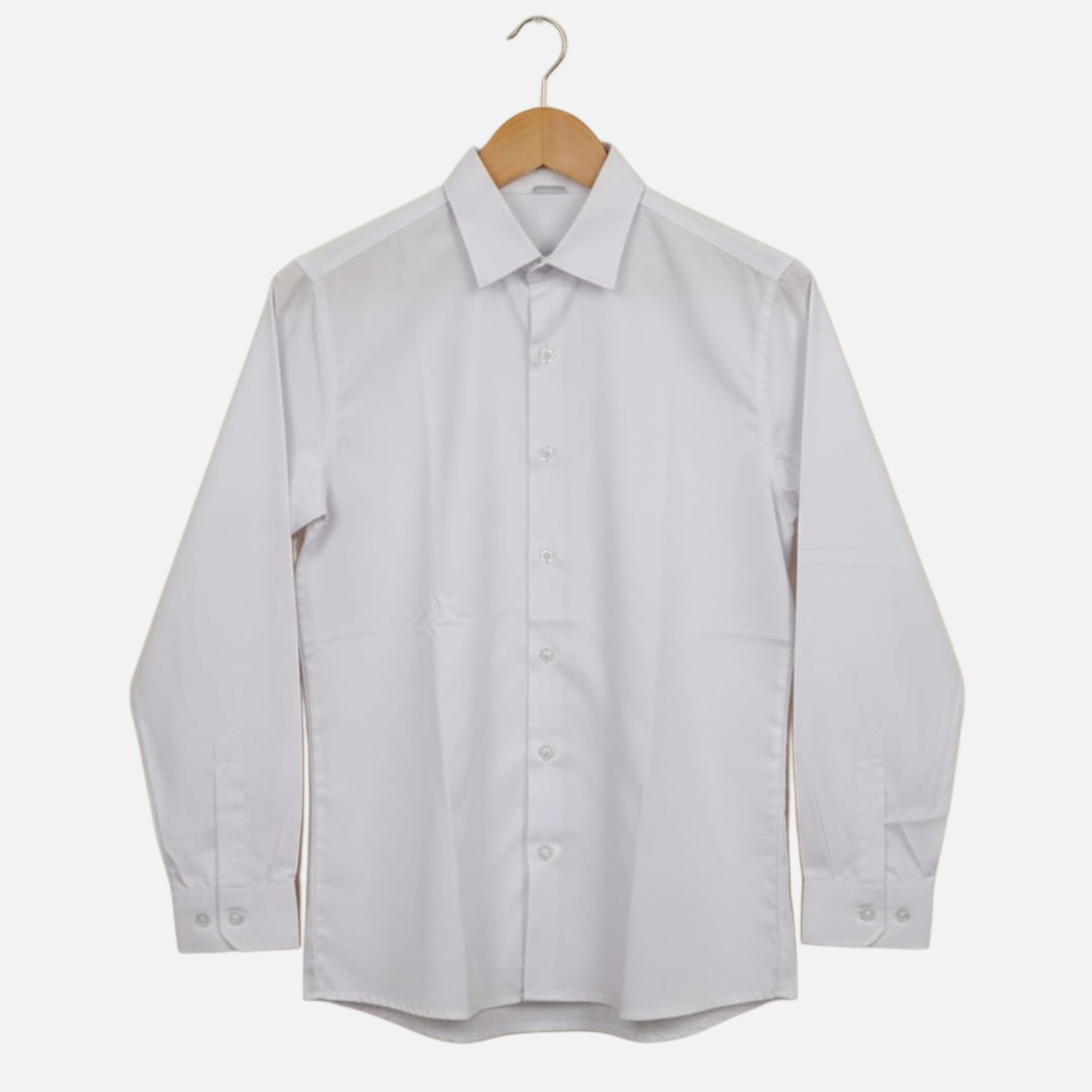 School Uniform White Shirt for Boys |Polyster| Daily School Wear