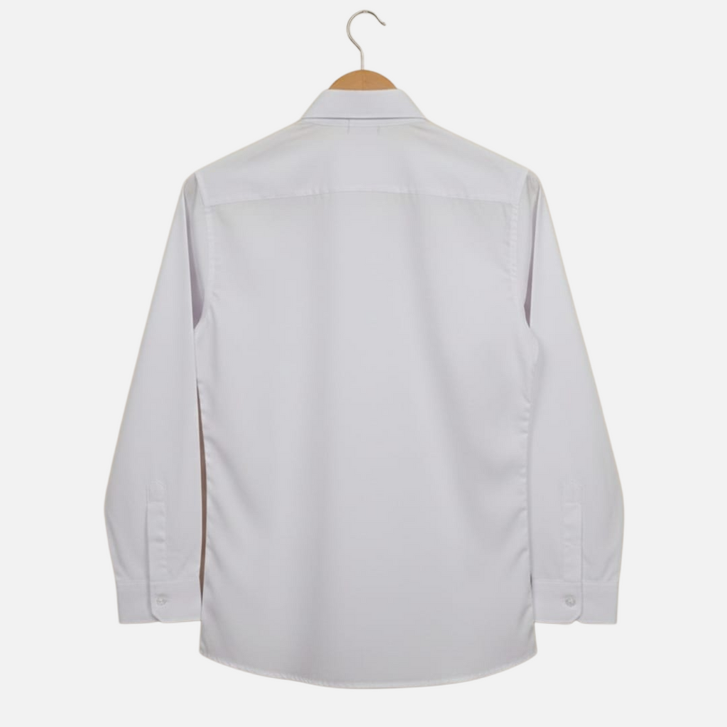 School Uniform White Shirt for Boys |Polyster| Daily School Wear