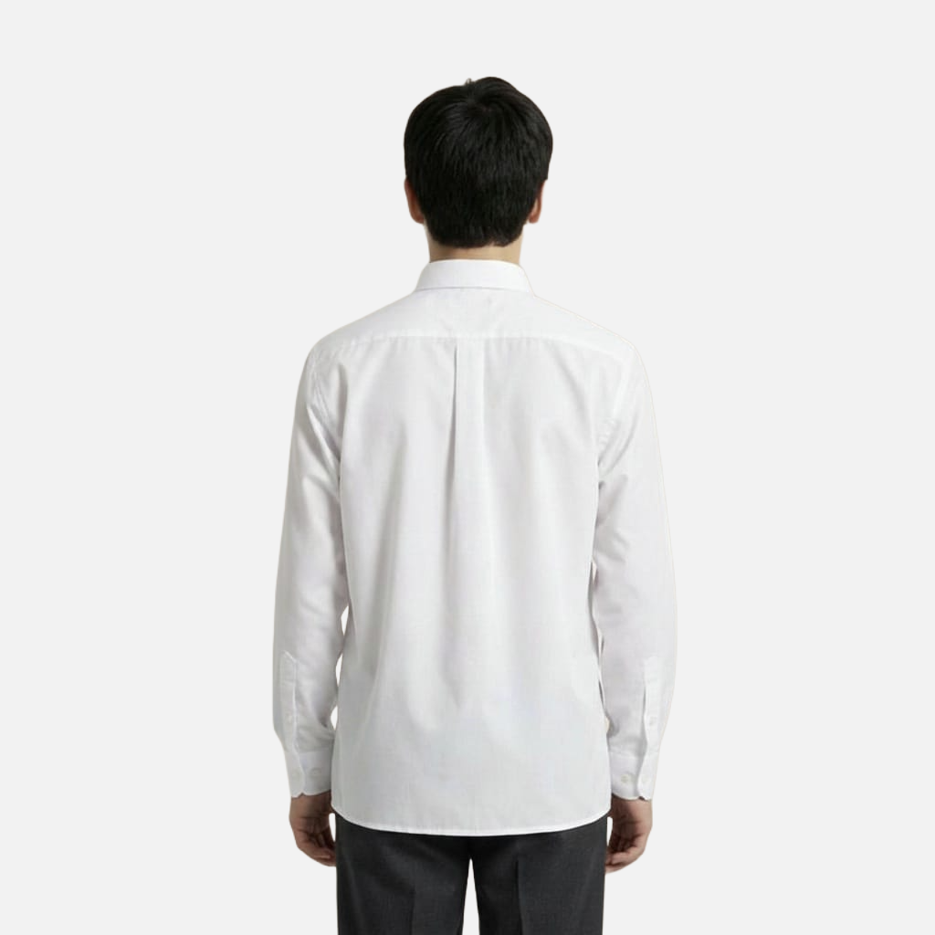 School Uniform White Shirt for Boys |Polyster| Daily School Wear