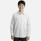 School Uniform White Shirt for Boys |Polyster| Daily School Wear
