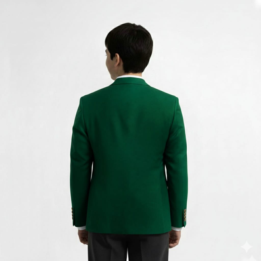 Classo Green School Blazer for Boys & Girls | Durable Daily Wear Uniform