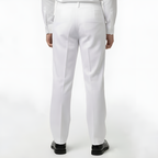 White School Uniform Pants for BOYS | Comfortable Polyester Trousers.