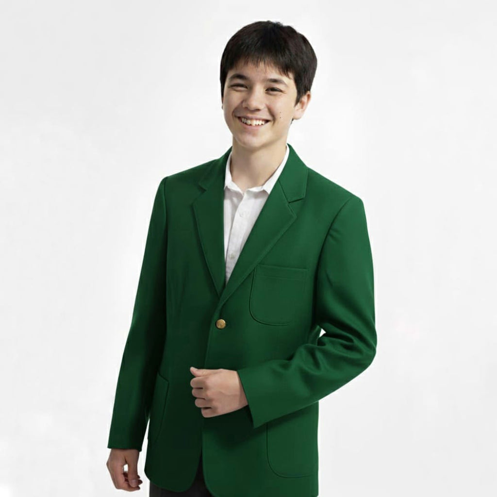 Classo Green School Blazer for Boys & Girls | Durable Daily Wear Uniform