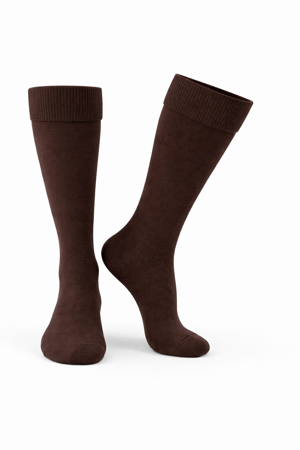 Brown Cotton School Socks for Students | Regular Fit