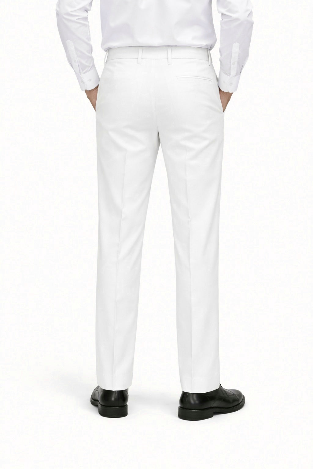 White School Uniform Pants for BOYS | Comfortable Polyester Trousers.