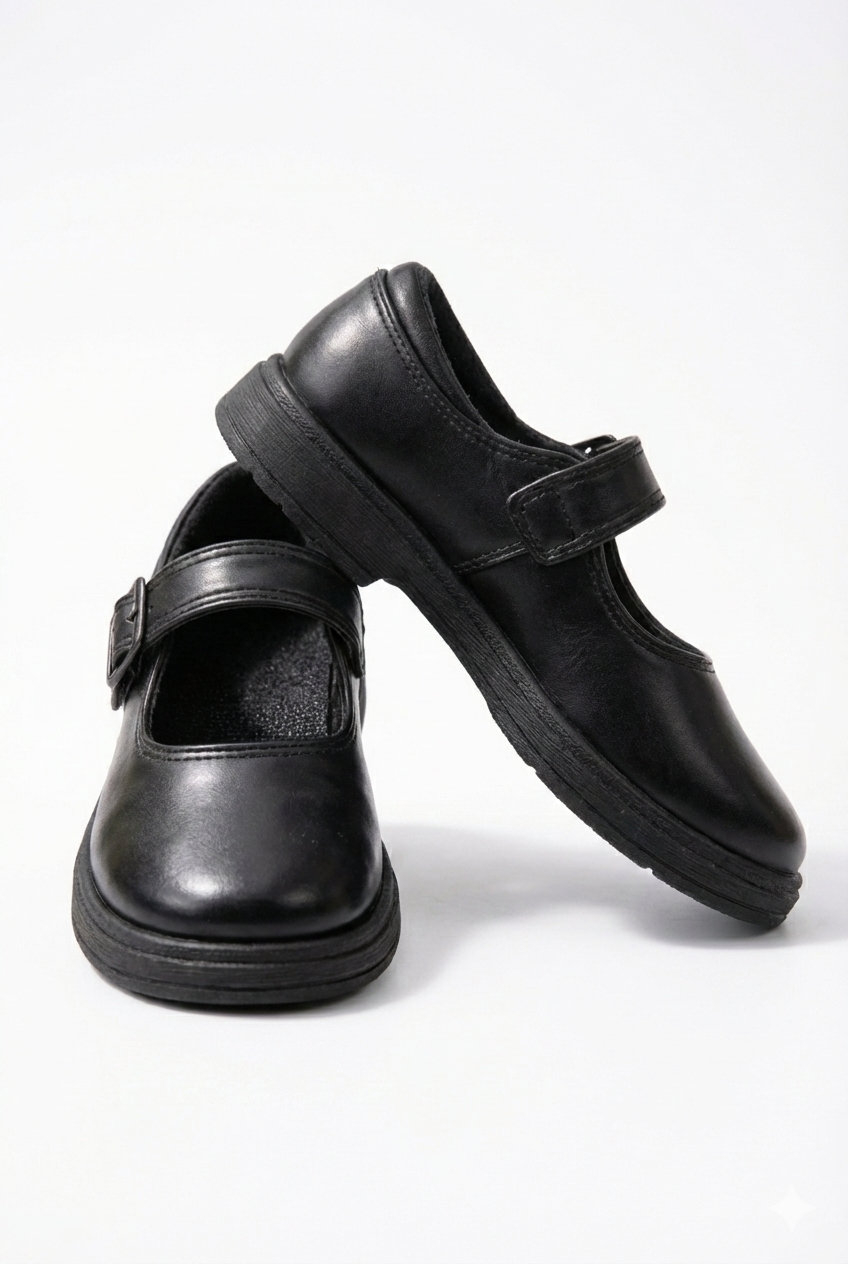 Black School Shoes for GIRLS | Daily Wear Comfortable Footwear.